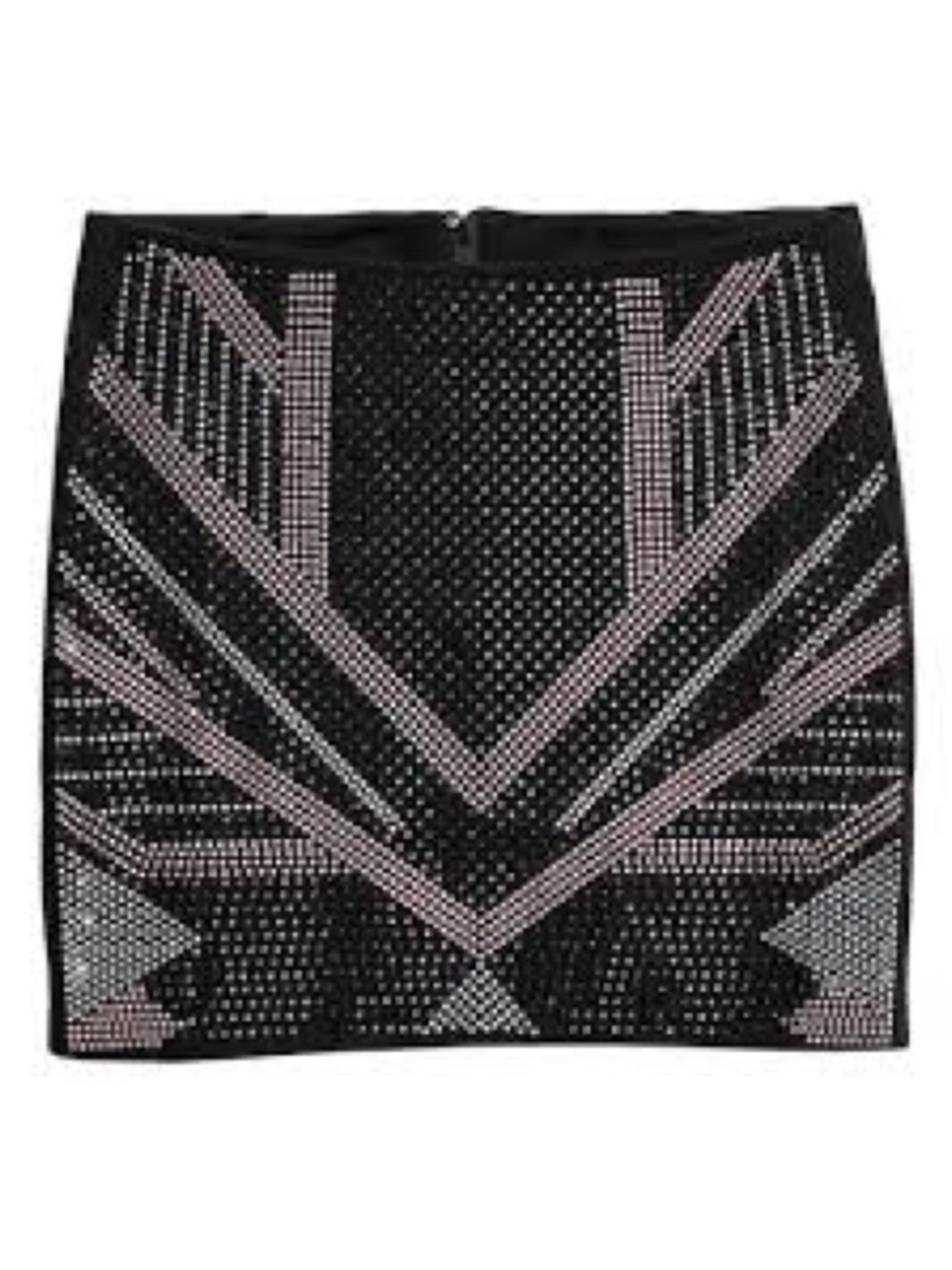 💎 H&M Divided Black Studded Geometric Mini Skirt – Women’s Size 8 (EUR 38) 💎